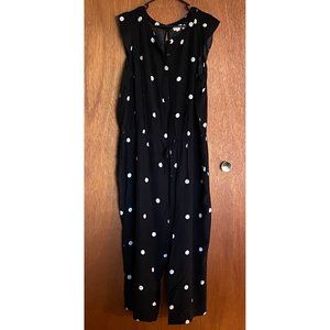 EUC Loft Plus Polka Dot Jumpsuit